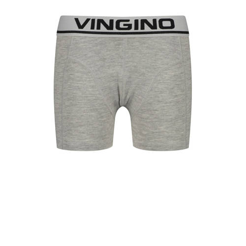 Vingino boxershort - set van 5 grijs/groen/zwart Jongens Stretchkatoen