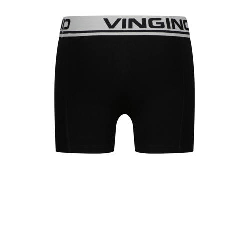 Vingino boxershort - set van 5 grijs/groen/zwart Jongens Stretchkatoen