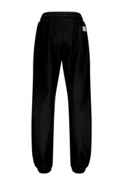 thumbnail: Zwarte jongens Vingino relaxed joggingbroek van sweat materiaal met regular waist, elastische tailleband met koord en logo dessin