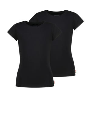 T-shirt - zwart (set van 2)