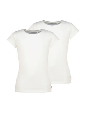 T-shirt - set van 2 wit