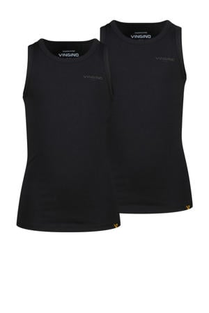 tanktop - zwart (set van 2)
