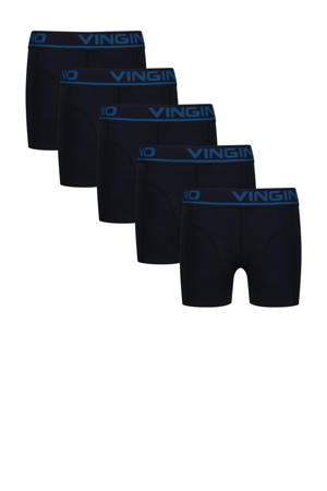   boxersrhort - set van 5 donkerblauw