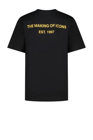 T-shirt met backprint zwart