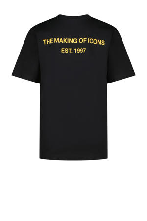 T-shirt met backprint zwart