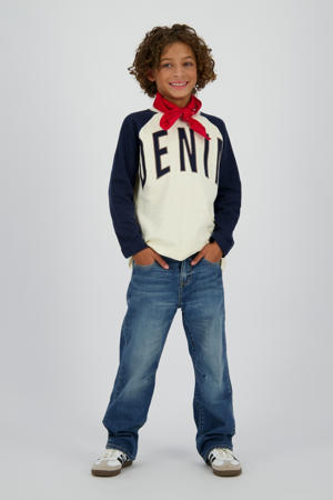 relaxed loose fit jeans medium blue denim