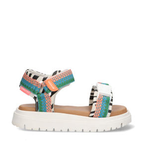   sandalen blauw multi