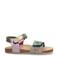 thumbnail: Multikleurige meisjes Vingino sandalen van imitatieleer met klittenband