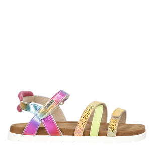   leren sandalen multi