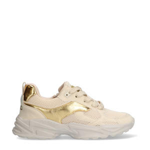 chunky sneakers beige/goud