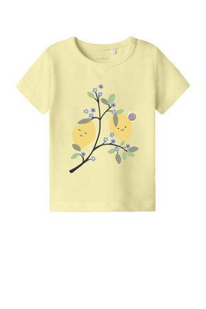 T-shirt lichtgeel