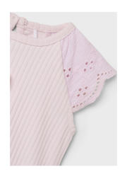 thumbnail: NAME IT BABY T-shirt lila broderie