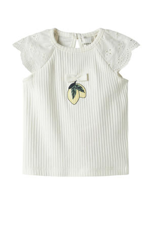 T-shirt wit broderie