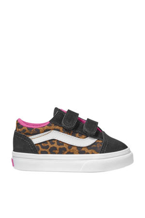 Old Skool V sneakers zwart/camel/roze