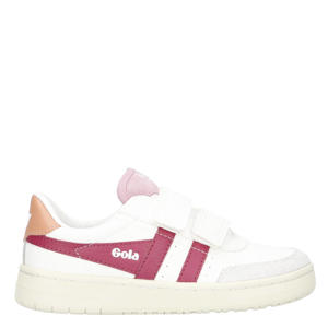 Falcon Strap  leren sneakers wit/roze