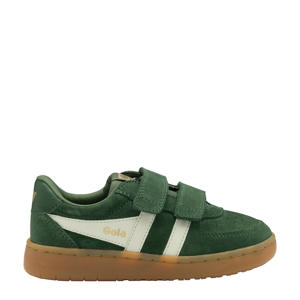Hawk suède sneakers donkergroen