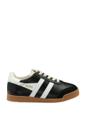 Elan  leren sneakers zwart