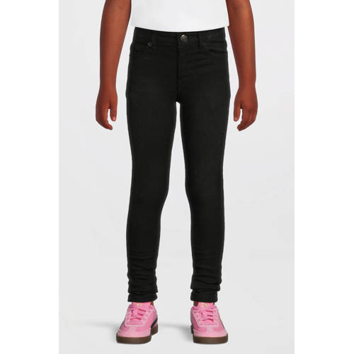 Anytime skinny jeans zwart Meisjes Denim Effen - maat 116 afbeelding