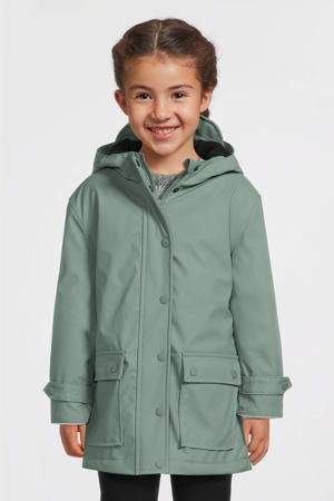 regenjas met voering groen