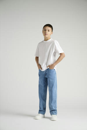 loose fit jeans light blue denim