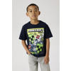 NAME IT KIDS Minecraft T-shirt donkerblauw