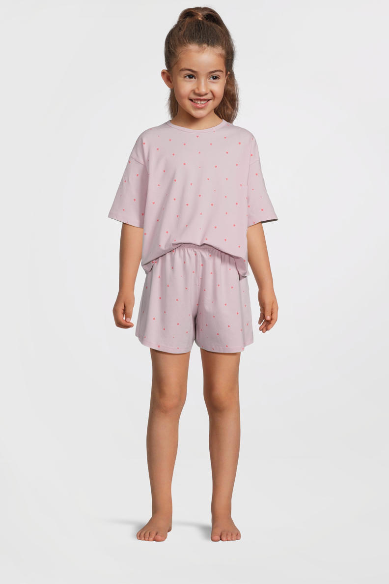 NAME IT Pigiama Bimba Pink Hearts Noos – Morbido E Resistente, Calcio