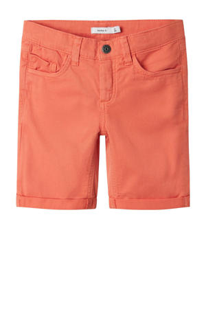 casual short oranje