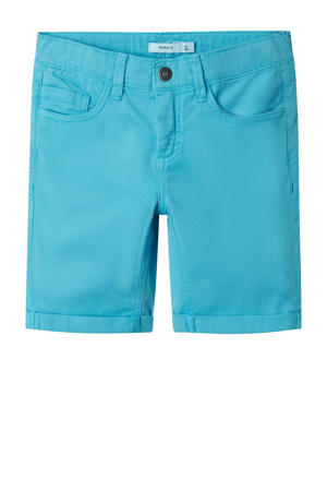 casual short blauw