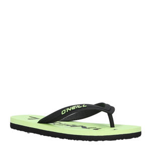   teenslippers groen/zwart
