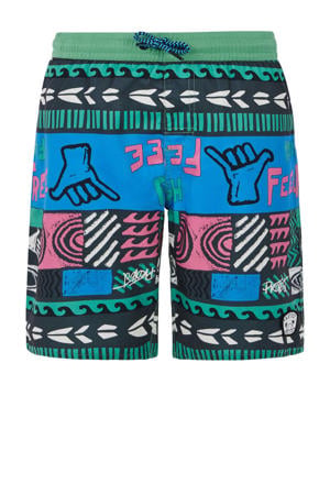 zwemshort PRTRONALD JR groen/blauw