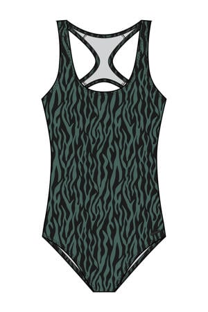 badpak PRTEMMI 25 JR groen/zwart