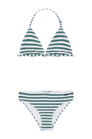 triangel bikini PRTMICKY JR groen/wit
