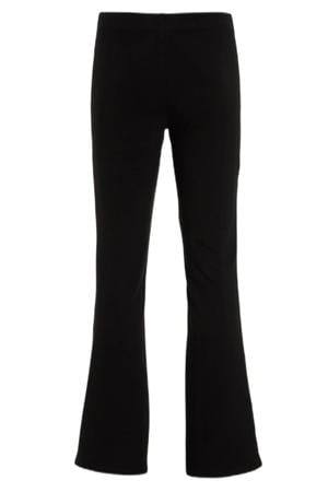 flared fleece legging zwart