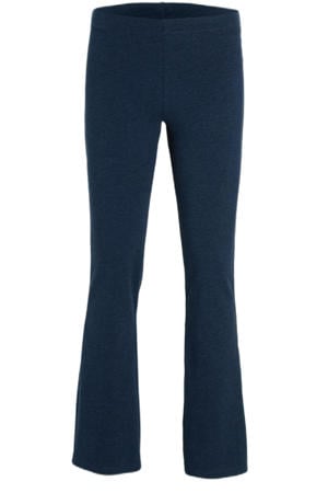 flared legging donkerblauw melange