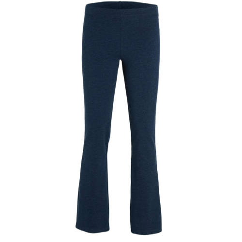 Anytime flared legging donkerblauw melange Meisjes Katoen Gemêleerd - maat 98/104 afbeelding