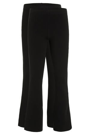 flared legging zwart (set van 2)
