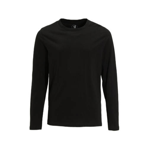 Anytime longsleeve zwart Jongens Katoen Ronde hals Effen - maat 110-116 afbeelding