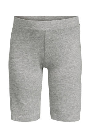 skinny biker shorts grijs melange