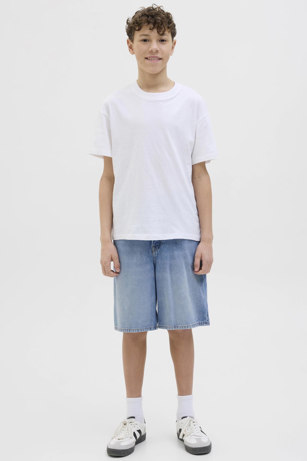 JACK & JONES JUNIOR denim short light blue denim
