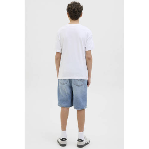 JACK & JONES JUNIOR denim short light blue denim Korte broek Blauw Jongens Stretchdenim - maat 140 afbeelding