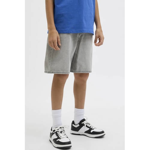 JACK & JONES JUNIOR denim short grey denim Korte broek Grijs Jongens Stretchdenim - maat 146 afbeelding