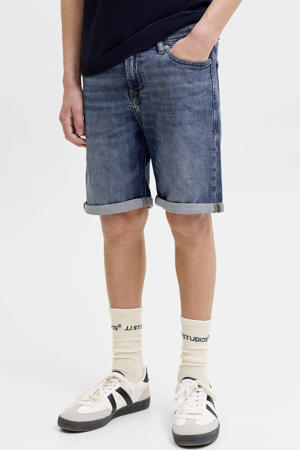 regular denim short dark blue denim