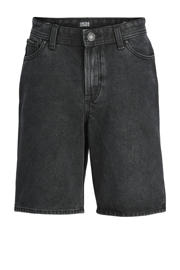 thumbnail: Black denim jongens JACK & JONES JUNIOR short black van denim met loose fit, high waist en effen