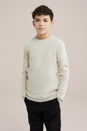 gebreide trui beige