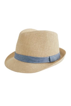 zonnehoed beige/blauw