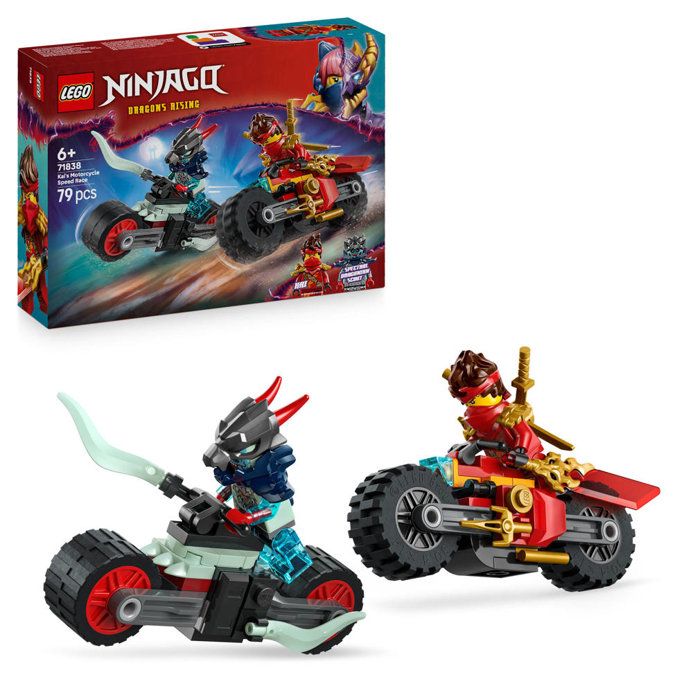 LEGO Ninjago Kai's Motorrace Speelset met 2 Motoren 71838