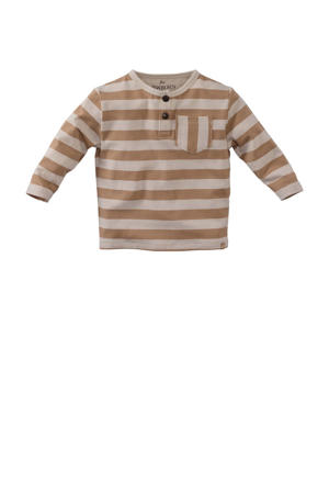 longsleeve Augusto lichtbruin/beige