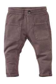 thumbnail: Bruine jongens Z8 newborn broek Samuele van katoen met elastische tailleband en effen