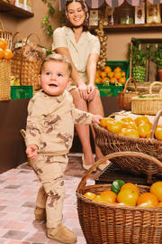 thumbnail: Z8 newborn sweater Franco zand/bruin