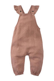 thumbnail: Oudroze meisjes Z8 newborn tuinbroek Sicily en broderie met drukknoopsluiting